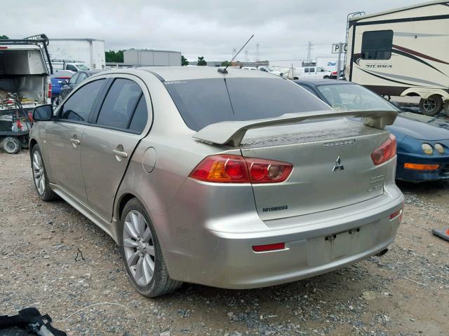 JA3AU86U18U037059 - 2008 MITSUBISHI LANCER GTS TAN photo 3