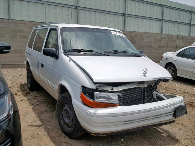 2B4GK45R1NR621524 - 1992 DODGE CARAVAN SE WHITE photo 1