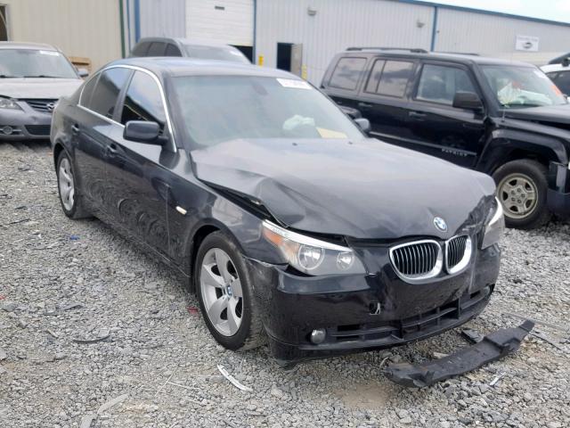 WBANE53557CW67096 - 2007 BMW 525 I BLACK photo 1