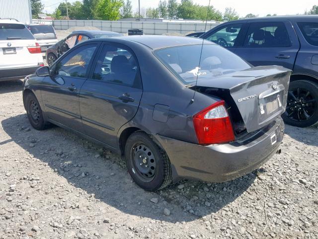 KNAFE121865365980 - 2006 KIA NEW SPECTR GRAY photo 3