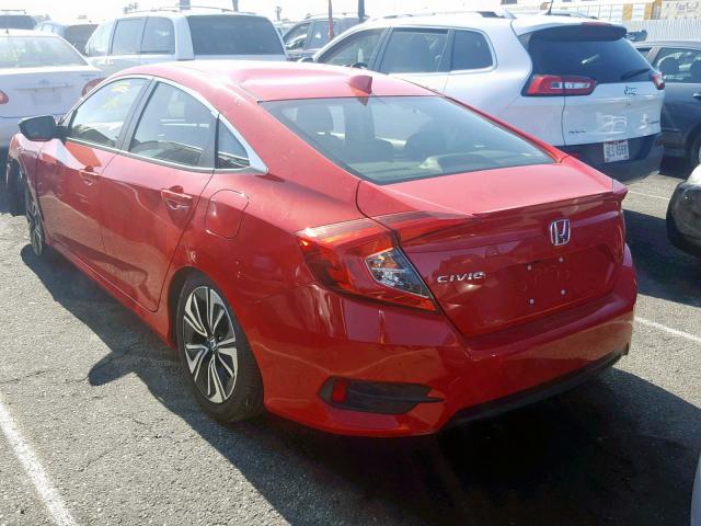 JHMFC1F7XJX041299 - 2018 HONDA CIVIC EXL RED photo 3