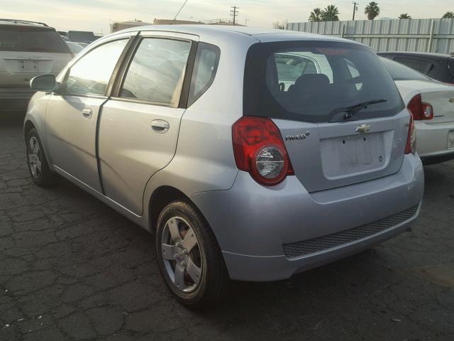 KL1TD6DE5BB158388 - 2011 CHEVROLET AVEO LS SILVER photo 3