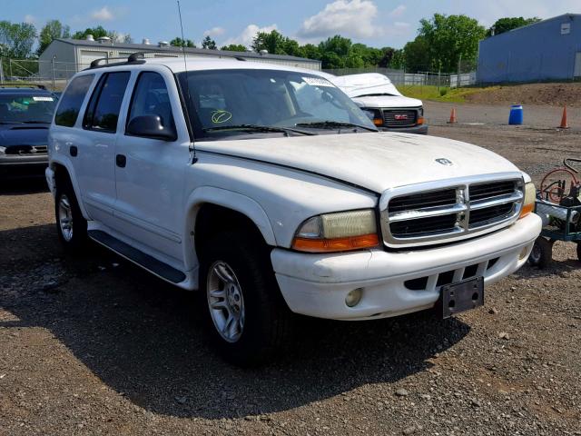 1D4HS48N83F504076 - 2003 DODGE DURANGO SL WHITE photo 1