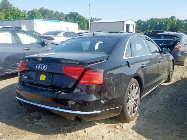 WAURGAFD5EN005320 - 2014 AUDI A8 L QUATT BLACK photo 4