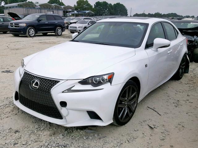 JTHBF1D29E5036125 - 2014 LEXUS IS 250 WHITE photo 2