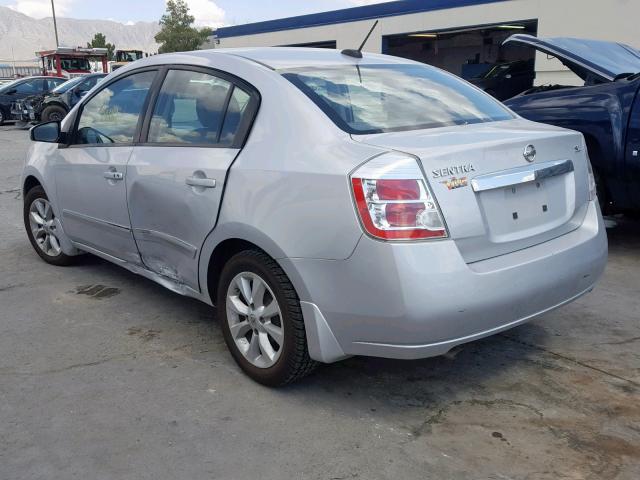 3N1AB6AP5AL725551 - 2010 NISSAN SENTRA 2.0 SILVER photo 3