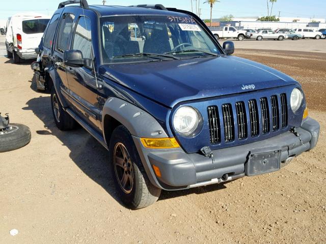 1J4GL38K15W722394 - 2005 JEEP LIBERTY RE BLUE photo 1