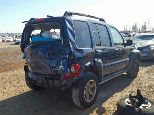 1J4GL38K15W722394 - 2005 JEEP LIBERTY RE BLUE photo 4