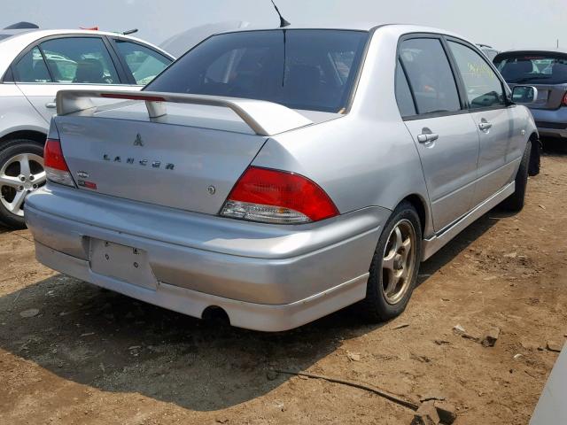 JA3AJ86E32U043633 - 2002 MITSUBISHI LANCER OZ SILVER photo 4