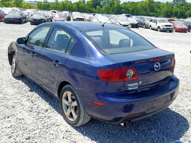 JM1BK12F751318287 - 2005 MAZDA 3 I BLUE photo 3