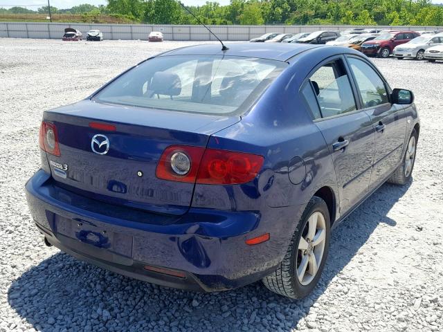 JM1BK12F751318287 - 2005 MAZDA 3 I BLUE photo 4