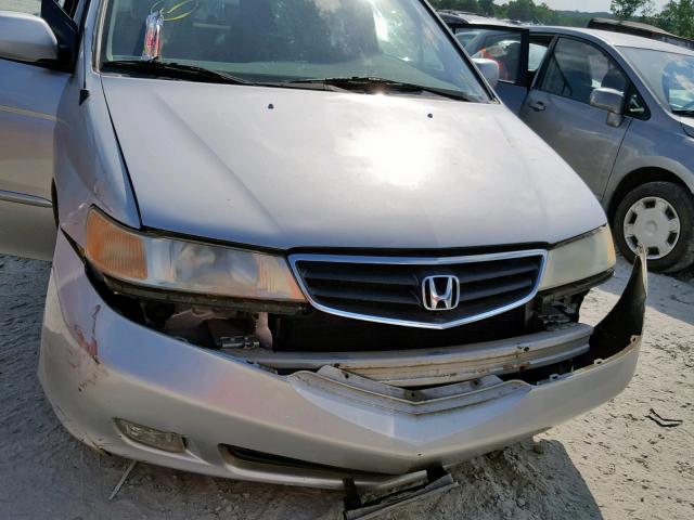 5FNRL186X3B034482 - 2003 HONDA ODYSSEY EX SILVER photo 9