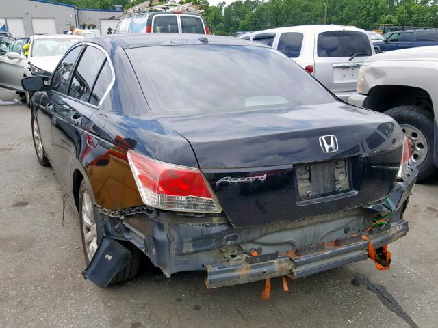 1HGCP26888A115339 - 2008 HONDA ACCORD EXL BLACK photo 3