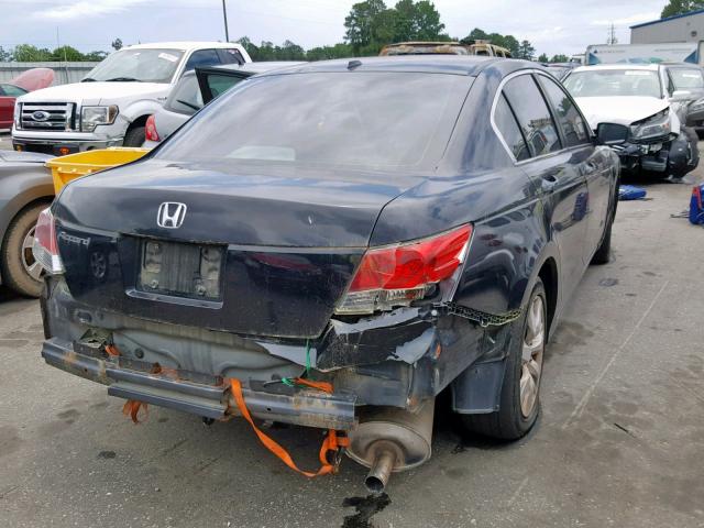 1HGCP26888A115339 - 2008 HONDA ACCORD EXL BLACK photo 4