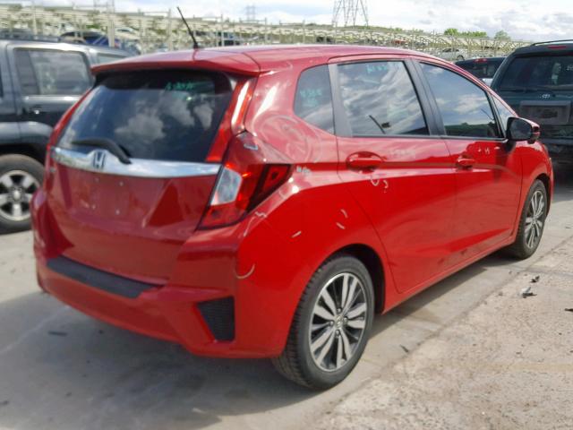 3HGGK5H88FM761267 - 2015 HONDA FIT EX RED photo 4