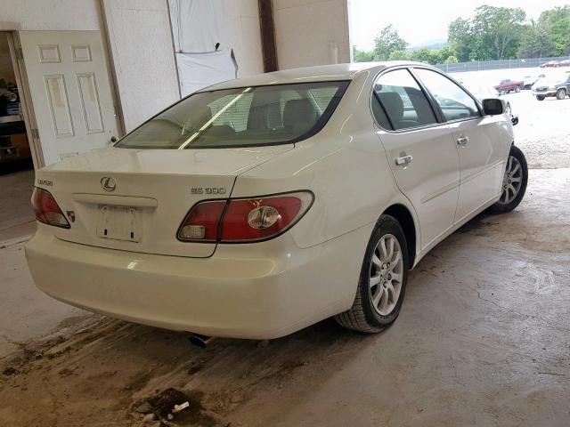 JTHBF30G725030977 - 2002 LEXUS ES 300 WHITE photo 4