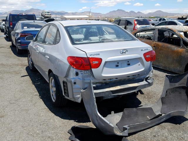 KMHDU46D88U351391 - 2008 HYUNDAI ELANTRA GL SILVER photo 3