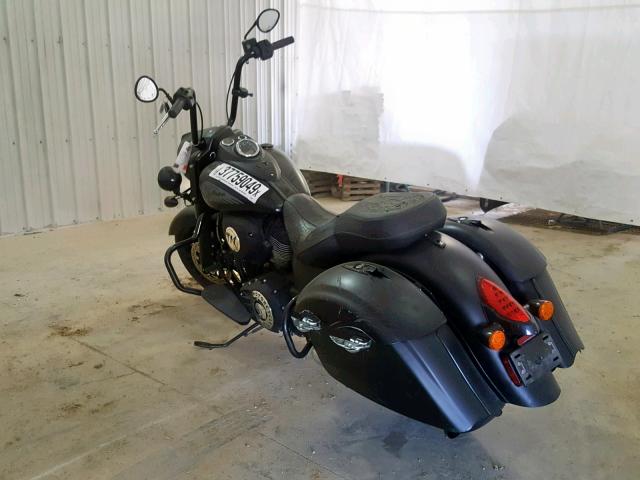 56KTHDAA8J3357909 - 2018 INDIAN MOTORCYCLE CO. SPRINGFIEL BLACK photo 3