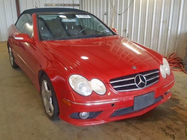 WDBTK72F47T087345 - 2007 MERCEDES-BENZ CLK 550 RED photo 1