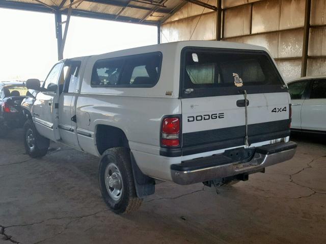 1B7KF23W5WJ179092 - 1998 DODGE RAM 2500 WHITE photo 3