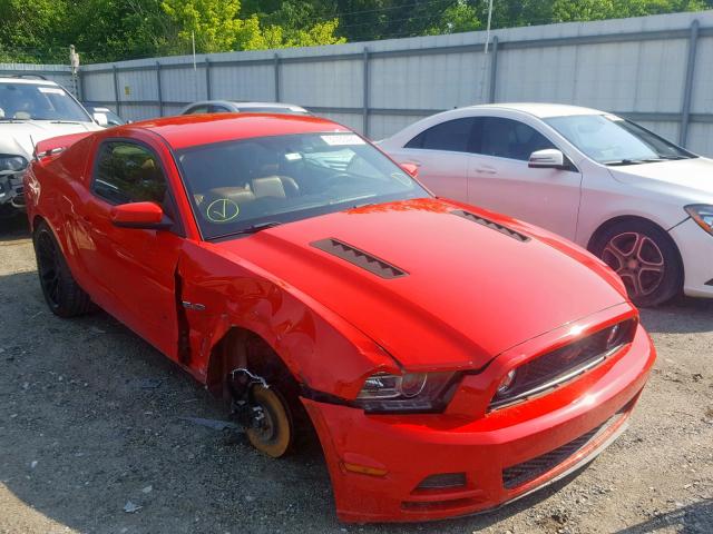 1ZVBP8CF0D5210753 - 2013 FORD MUSTANG GT RED photo 1