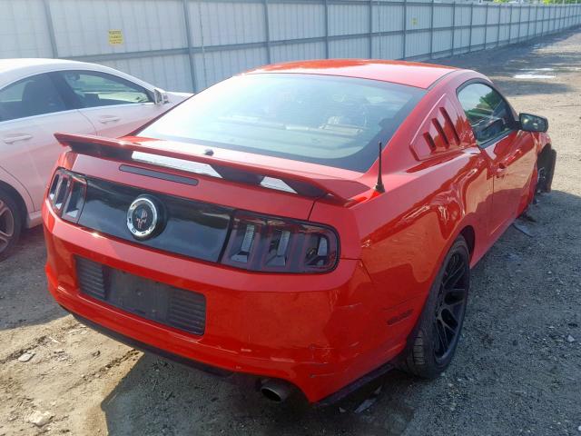 1ZVBP8CF0D5210753 - 2013 FORD MUSTANG GT RED photo 4