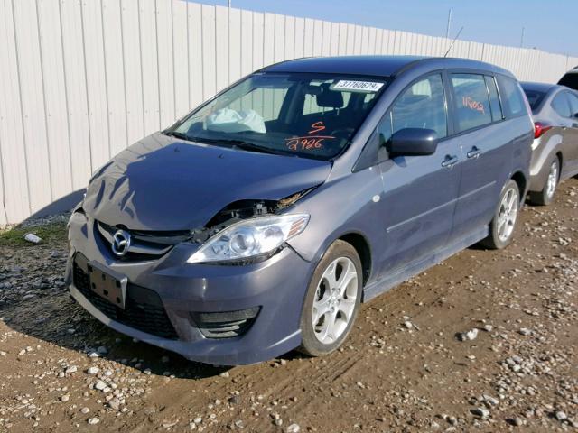 JM1CR293780302926 - 2008 MAZDA 5 BLUE photo 2