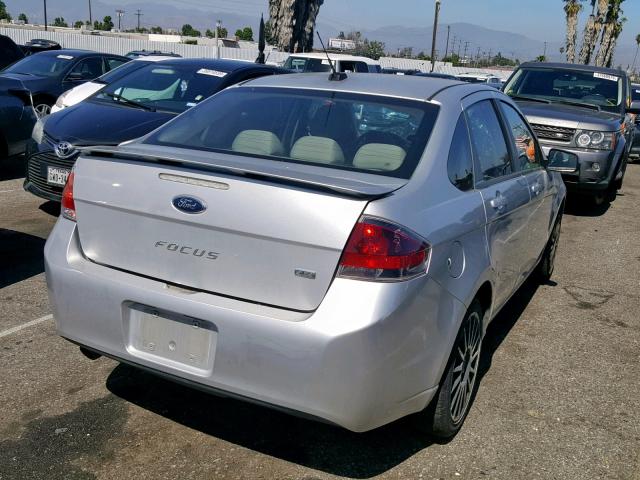 1FAHP3GNXAW262663 - 2010 FORD FOCUS SES SILVER photo 4