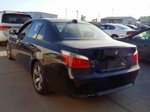 WBANE53526CK89379 - 2006 BMW 525 I BLACK photo 3