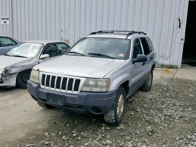 1J4GW48SX4C146432 - 2004 JEEP GRAND CHER SILVER photo 2