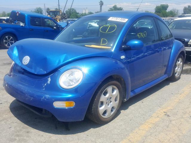 3VWCK21CX3M420990 - 2003 VOLKSWAGEN NEW BEETLE ლურჯი ფოტო 2
