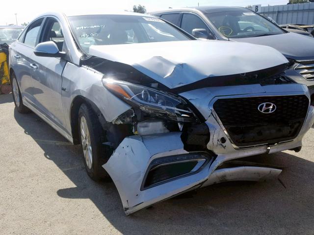 KMHE24L13HA055491 - 2017 HYUNDAI SONATA HYB SILVER photo 1