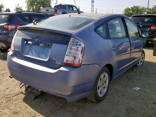 JTDKB20U477575303 - 2007 TOYOTA PRIUS BLUE photo 4