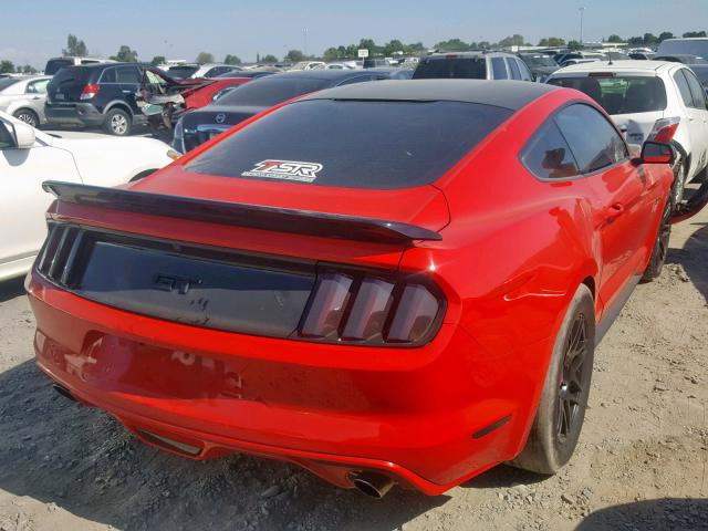 1FA6P8CFXH5344976 - 2017 FORD MUSTANG GT RED photo 4