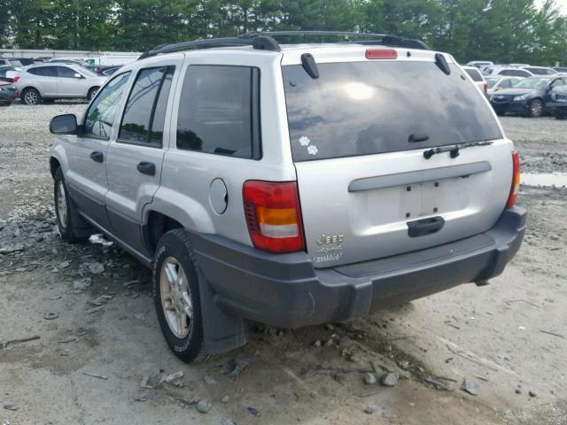 1J4GW48S33C607386 - 2003 JEEP GRAND CHER GRAY photo 3