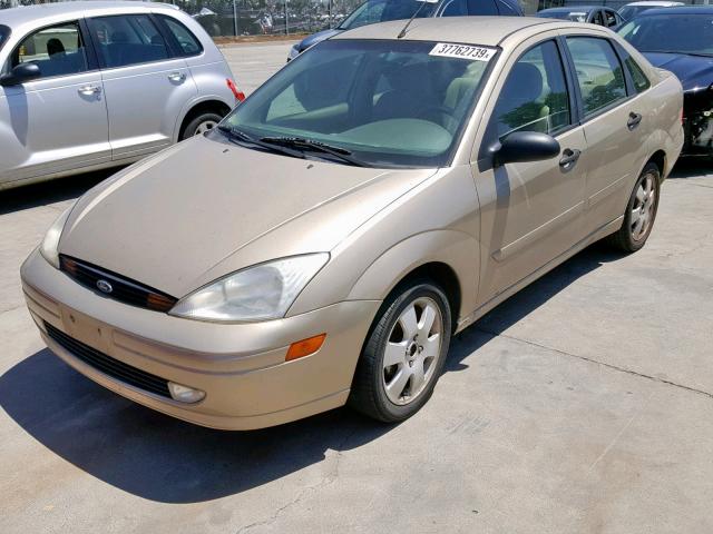 1FAFP38301W182213 - 2001 FORD FOCUS ZTS GOLD photo 2