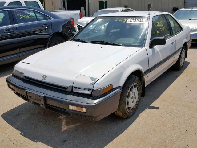 1HGCA6286KA056300 - 1989 HONDA ACCORD LXI WHITE photo 2