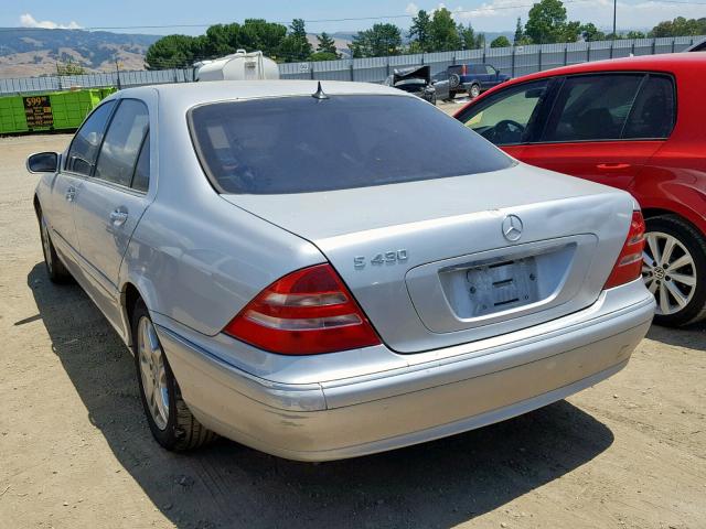 WDBNG70J92A292911 - 2002 MERCEDES-BENZ S 430 SILVER photo 3