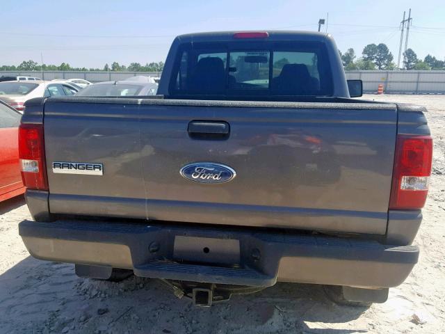 1FTYR11U67PA07407 - 2007 FORD RANGER GRAY photo 6