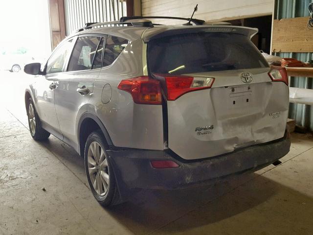 JTMDFREV0FD121802 - 2015 TOYOTA RAV4 LIMIT SILVER photo 3