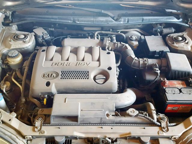 KNAFB121745313617 - 2004 KIA SPECTRA BA TAN photo 7