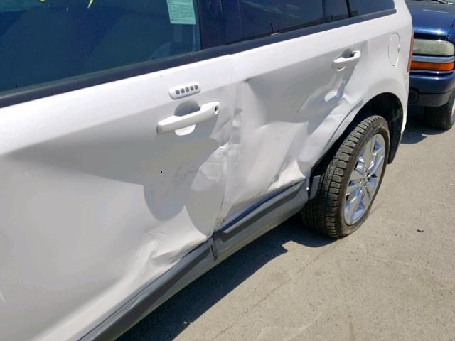 2FMDK4JC5EBA90906 - 2014 FORD EDGE SEL WHITE photo 9