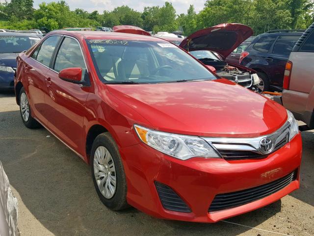 4T4BF1FK1DR312348 - 2013 TOYOTA CAMRY L RED photo 1