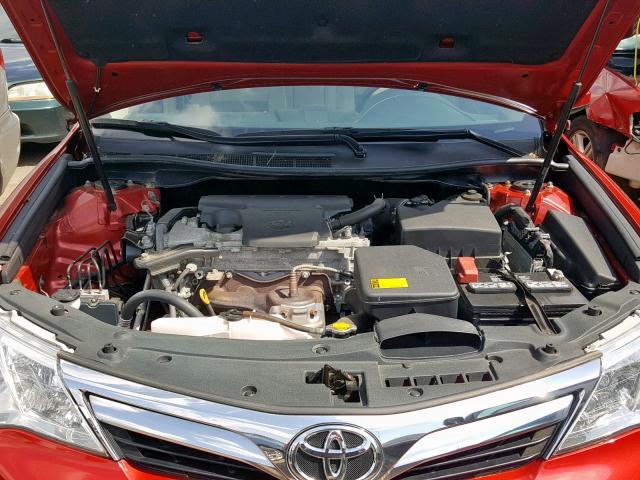 4T4BF1FK1DR312348 - 2013 TOYOTA CAMRY L RED photo 7