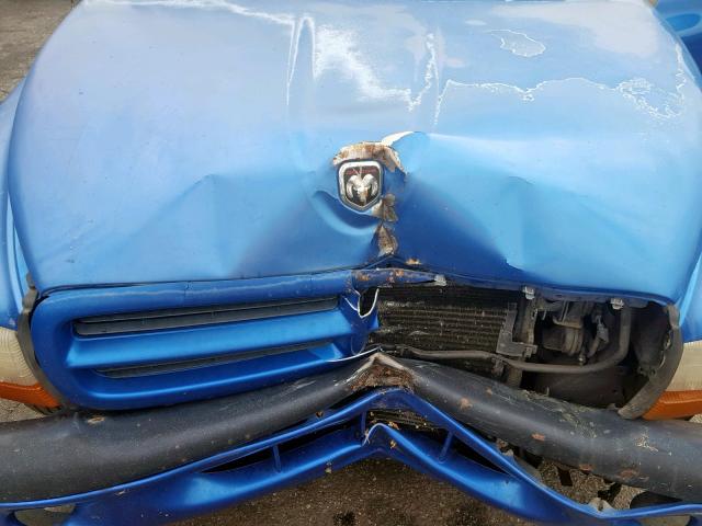 1B7GL22N6YS789796 - 2000 DODGE DAKOTA BLUE photo 7