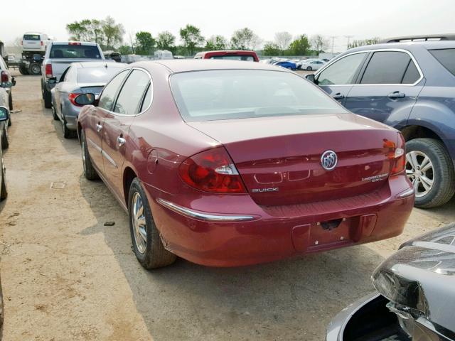 2G4WD532951326721 - 2005 BUICK LACROSSE C RED photo 3