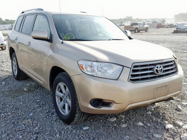 JTEDS41A092077183 - 2009 TOYOTA HIGHLANDER GOLD photo 1