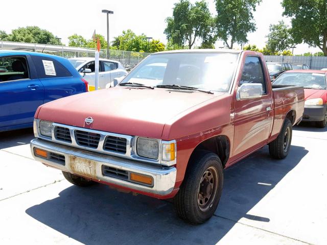 1N6SD11S5RC376155 - 1994 NISSAN TRUCK BASE RED photo 2