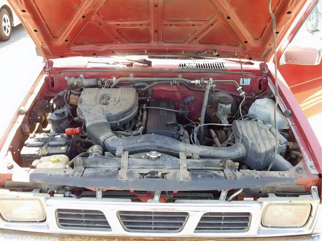 1N6SD11S5RC376155 - 1994 NISSAN TRUCK BASE RED photo 7