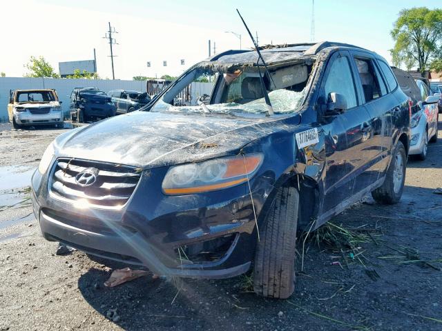 5NMSG3AB6AH384857 - 2010 HYUNDAI SANTA FE G BLACK photo 2